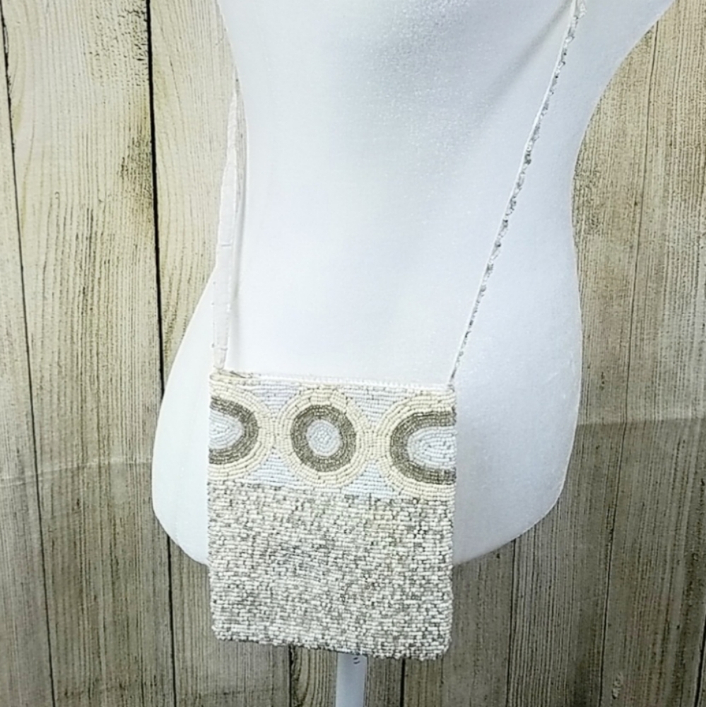 Beautiful hand beaded cross body purse